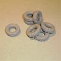Matchbox Kingsize 14mm Square Tread Tyre - Grey (Y092)