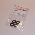 Dinky Toys Later Sedan Tires set 4 Slotted Black Tyres Pack #57