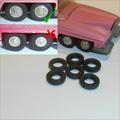 Dinky Toys 100 Lady Penelope Rolls Royce FAB1 Tires set of 6 Slotted Tyres Pack #103