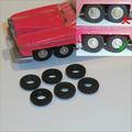 Dinky Toys 100 Lady Penelope Rolls Royce FAB1 Tires set of 6 Tyres Pack #104