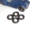 Dinky Toys Early Series Tires 15mm Smooth set of 4 Tyres Pack #1