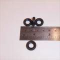 Dinky Toys Black Treaded Sedan 15mm Tyres Pack #4