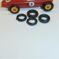 Matchbox Lesney 1-75 Racing Car 19 d Lotus 52 b BRM Tires set of 4 Tyres Pack #9