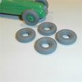 Dinky Toys Racing Car Tires set of 4 Grey Fine Tread Tyres Pack #11