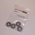 Schuco Micro Racer Racing Car Tires set of 4 Grey Tyres Pack #11