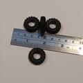 Matchbox KingSize K  5 c Muir Hill Trailer Tires 4 Tyres Pack #16