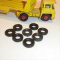 Matchbox KingSize or Major 8 Guy Transporter Black Tyres Pack #21