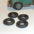 Micro Models Small Truck 17mm Smooth Tires 4 Tyres Pack #26