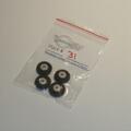 Crescent Racing Car Tires set of 4 Wheel Rims & Tyres Pack #31