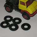 Corgi Toys Unimog Tires set of 5 Tyres Pack #38