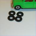 Dinky Toys Mini Morris early Tires x 4 Tyres Pack #39