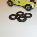 Matchbox Lesney 1-75 Racing Car 19 c, 52 a, or 73 b Tires set of 4 Tyres Pack #68