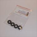 Corgi Toys Black Tires 15mm Later Sedan set of 4 Tyres Pack #72