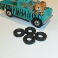 Corgi Toys 438 Land Rover & small Truck post-1967 Tires set of 4 Tyres Pack #77