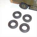 Britains Models Black Hollow 24mm Truck Tyres Pack #82