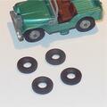 Corgi Toys Husky Models Willys Jeep Tires set of 4 12mm Pack #84