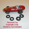 Corgi Toys Racing Car Early Issues Tires set of 4 Tyres Pack #91