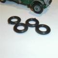 Matchbox Lesney Yesteryear 15mm Plastic Tyres x 4 Pack #92