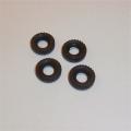 Tri-ang Spot-On Dinky Land Rover Tires set 4 Black Tyres Pack #99