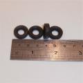 Tri-ang Spot-On Dinky Land Rover Tires set 4 Black Tyres Pack #99