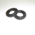 Britains Models Black Hollow Tractor 48mm Rear Tyres Pack #107