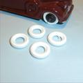Dinky Toys White Smooth Tires set of 4 15mm Sedan Tyres Pack #111