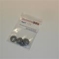 Dinky Toys Racing Car Tires set of 4 Grey Block Tread Tyres Pack #125