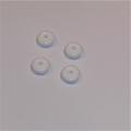 Tootsie Toys 14mm Rubber Wheel 4mm Wide White 4 Tyres Pack #129