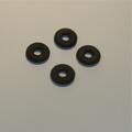 Tri-ang Minic Bus 22mm Smooth Black Tyre Cast Hub Pack #150