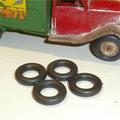 Tri-ang Minic Car Tires set of 4 18mm Tyres Pack 23