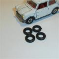 Dinky Toys Mini Morris later Tires x 4 Tyres Pack 83